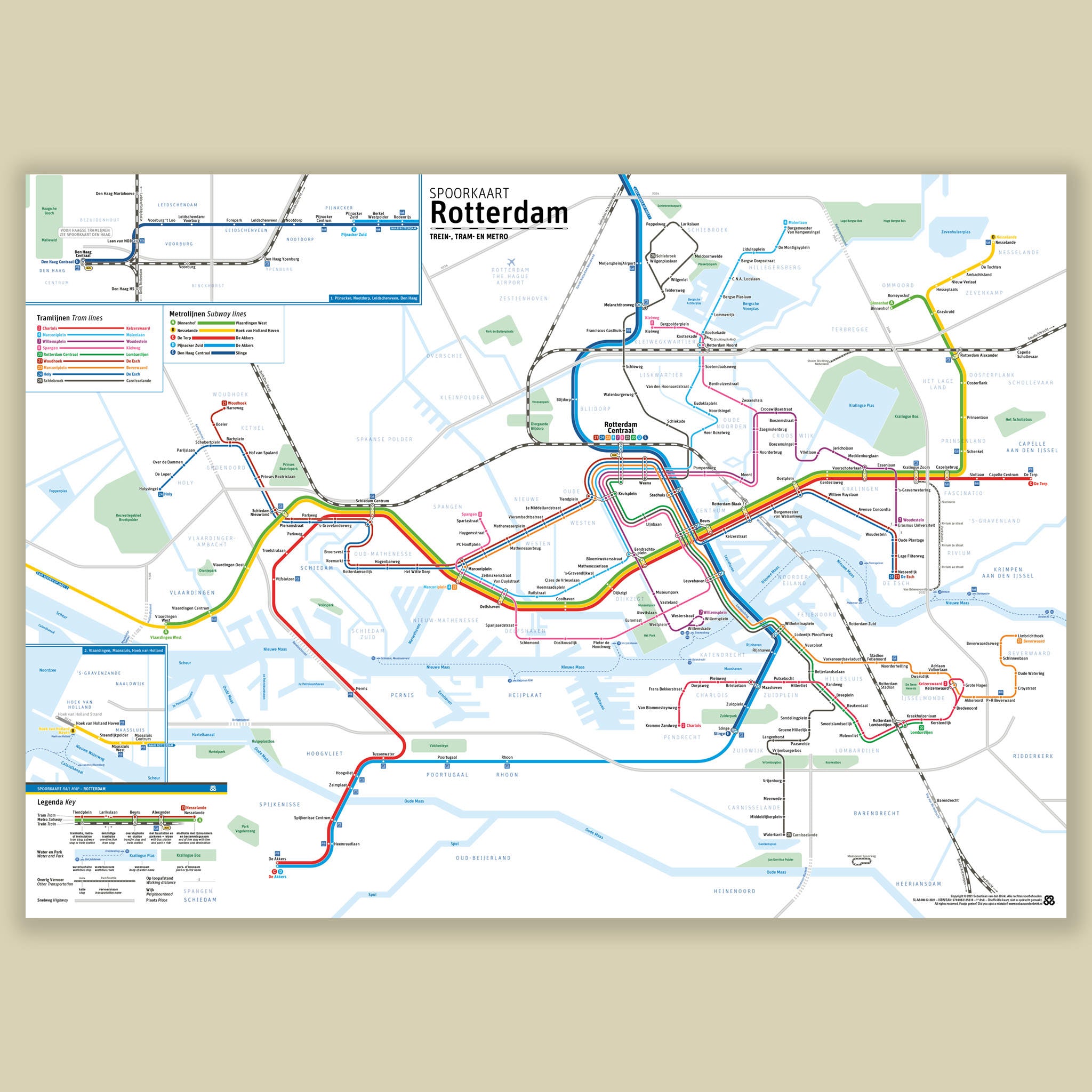 Rail Map Rotterdam