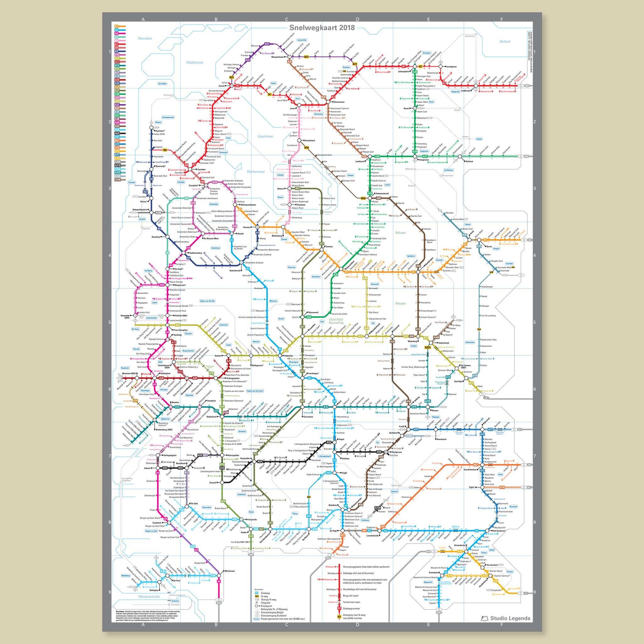 Dutch Highway Map (2018)