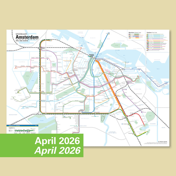 Rail Map Amsterdam