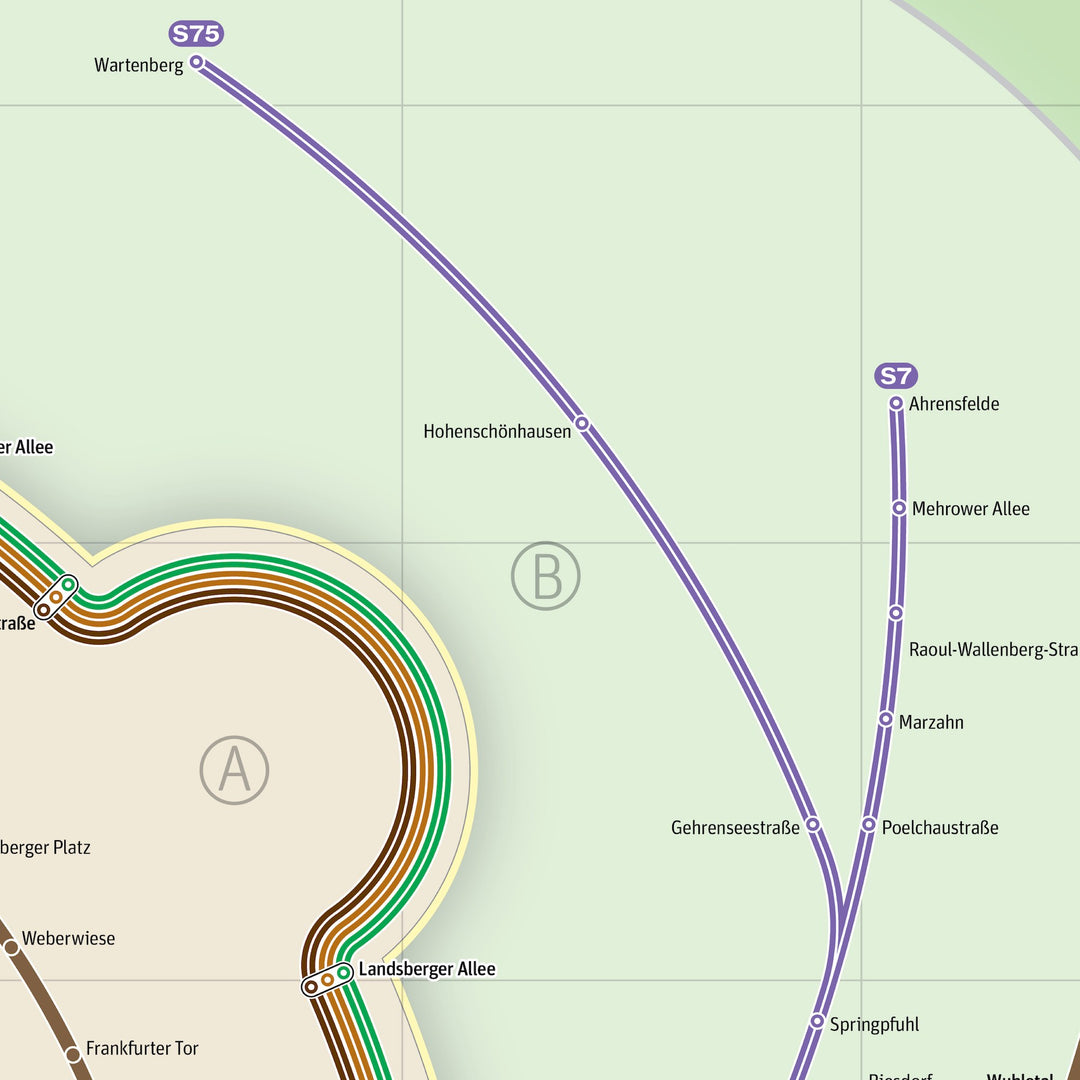 Berlin U-Bahn S-Bahn Map