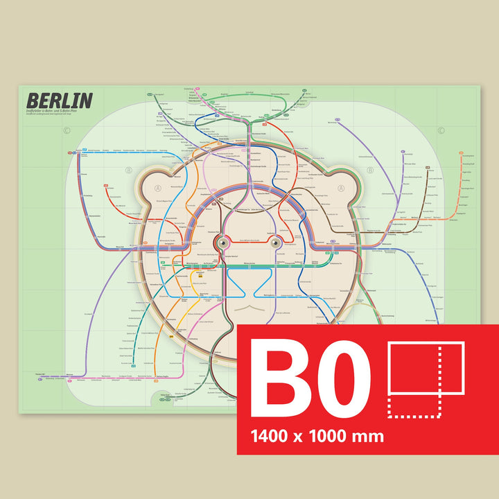 Berlin U-Bahn S-Bahn Map