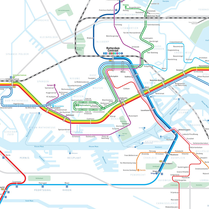 Rail Map Rotterdam