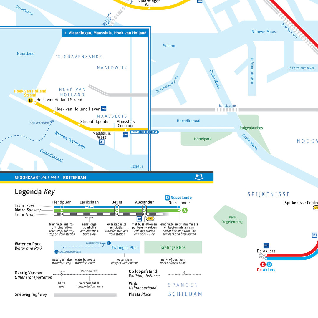 Rail Map Rotterdam