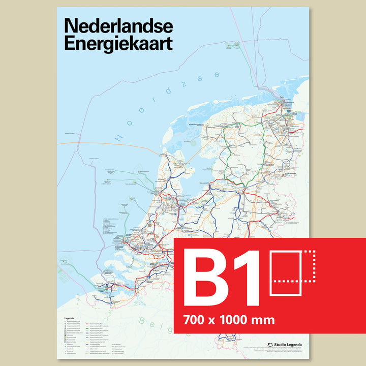 Dutch Energy Map (Made to order)