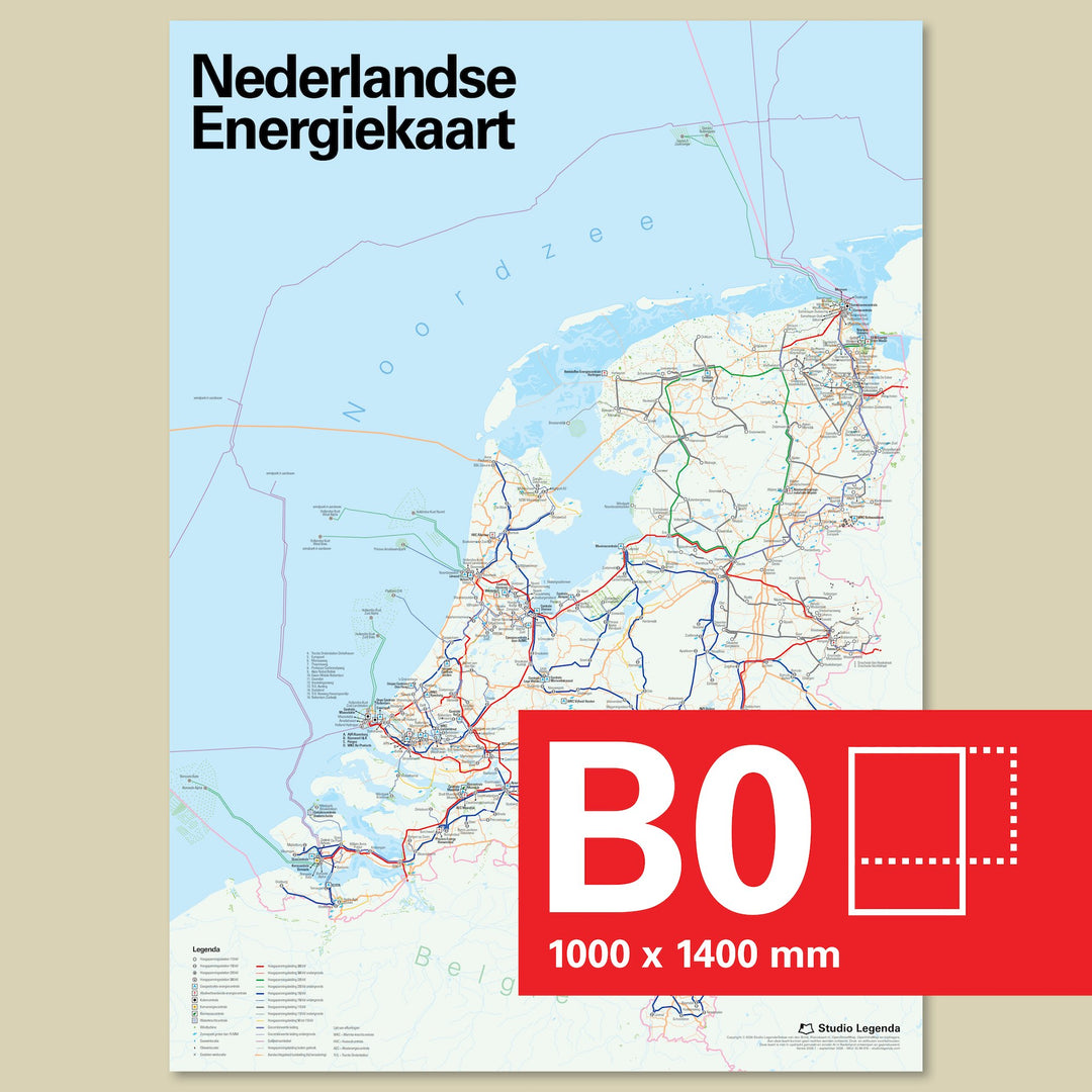 Dutch Energy Map (Made to order)