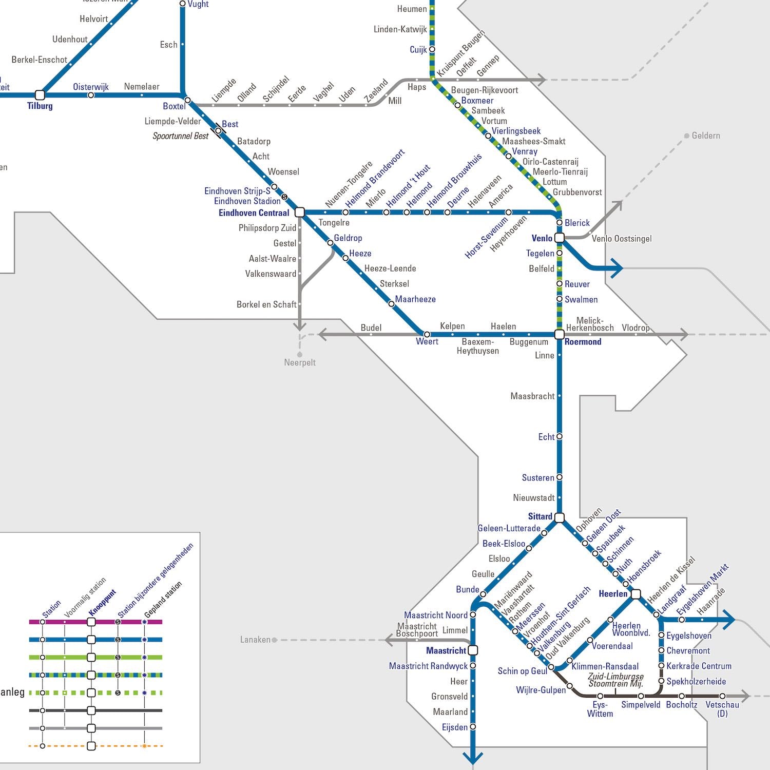 Dutch Rail Map 2024