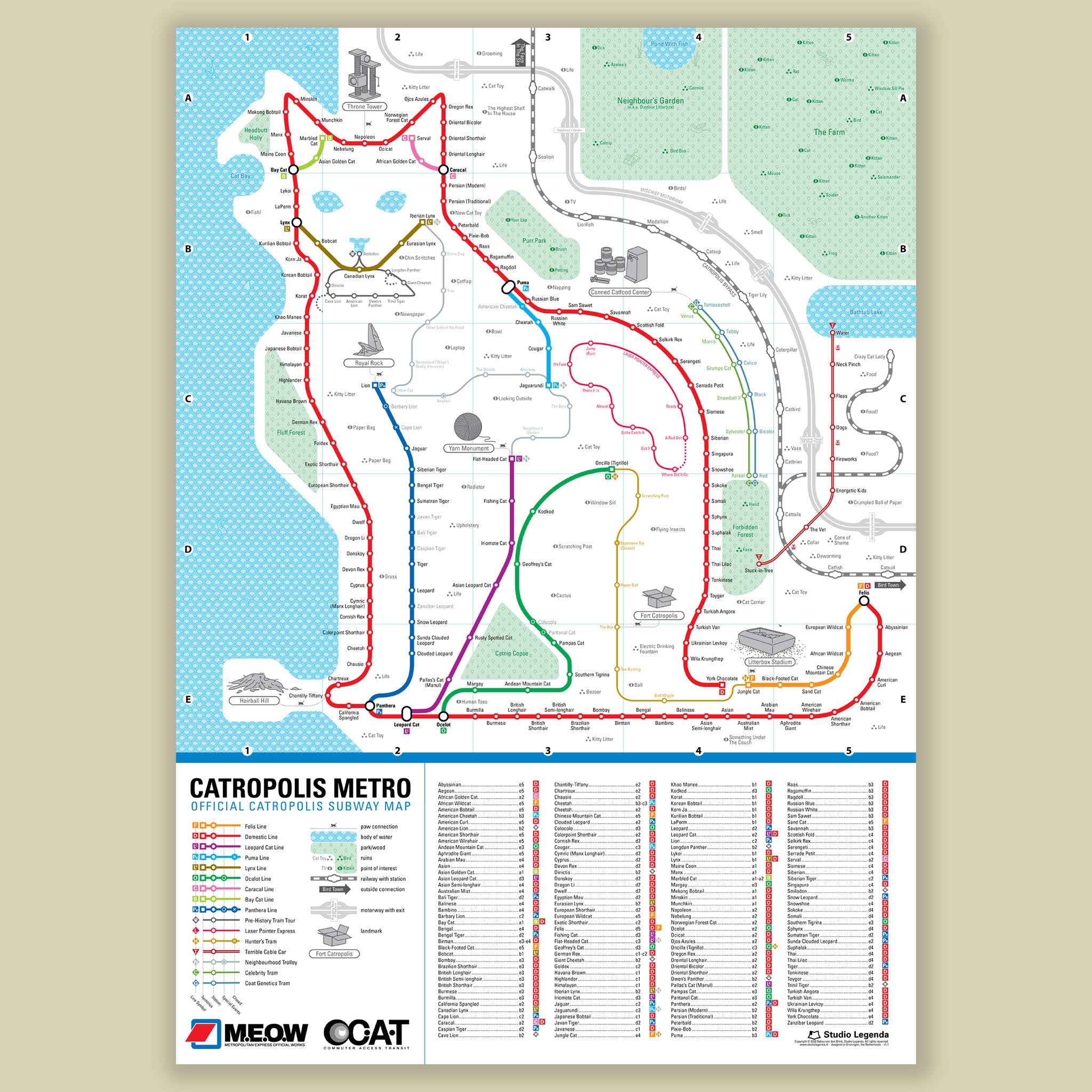 Catropolis Metro subway map