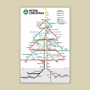 Cartes de Noël « Metro » (lot de 5)